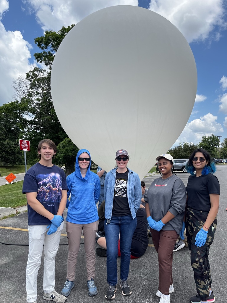 Balloon launch team at ISU